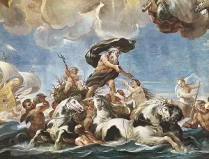 Giordano Prints: GIORDANO, Luca (1632-1705). Neptune