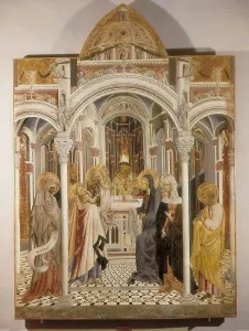 Quattrocento Prints: GIOVANNI DI PAOLO (1402-1482). Presentation of Jesus in Temple