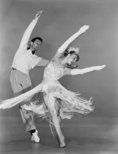 Champion Prints: GIVE A GIRL A BREAK, from left: Gower Champion, Marge Champion, 1953