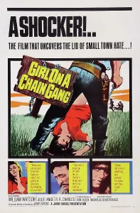 Arlene Prints: GIRL ON A CHAIN GANG, US poster art, Arlene Farber, (right), 1965