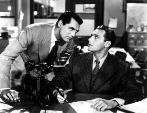 Bellamy Prints: HIS GIRL FRIDAY, Cary Grant, Ralph Bellamy, 1940