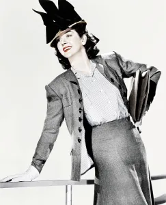 Open Collar Prints: HIS GIRL FRIDAY, Rosalind Russell, 1940