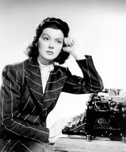 Typewriter Prints: HIS GIRL FRIDAY, Rosalind Russell, 1940