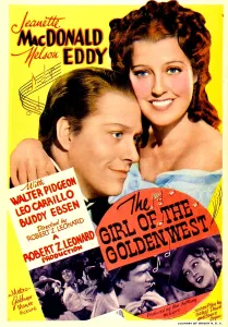 Jeanette Prints: THE GIRL OF THE GOLDEN WEST, top from left: Nelson Eddy