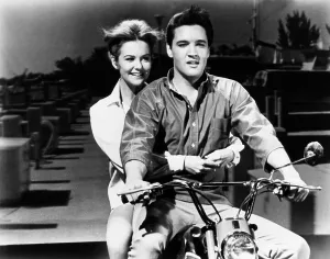 Vespa Prints: GIRL HAPPY, from left, Shelley Fabares, Elvis Presley, 1965