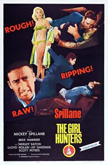 Eaton Prints: THE GIRL HUNTERS, US poster art