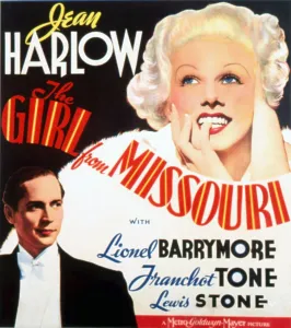 Harlow Prints: THE GIRL FROM MISSOURI, Franchot Tone, Jean Harlow, 1934