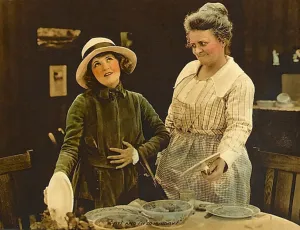 Herring Prints: A GIRL NAMED MARY, l-r: Marguerite Clark, Aggie Herring on lobbycard, 1919