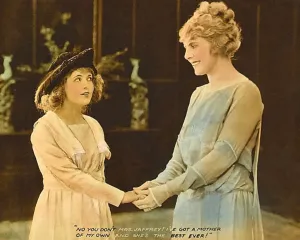 Holding Hands Prints: A GIRL NAMED MARY, l-r: Marguerite Clark, Kathlyn Williams on lobbycard, 1919