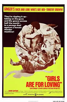 Exploitation Prints: GIRLS ARE FOR LOVING, US poster art, center: Cheri Caffaro, Timothy Brown, 1973