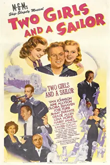 Gracie Prints: TWO GIRLS AND A SAILOR, US poster
