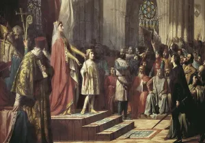 Childish Prints: GISBERT, Antonio (1835-1902). Mara de Molina Presentando Her Son to the Valladolid Cortes
