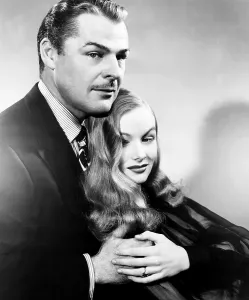 Peek A Boo Hair Prints: THE GLASS KEY, from left, Brian Donlevy, Veronica Lake, 1942