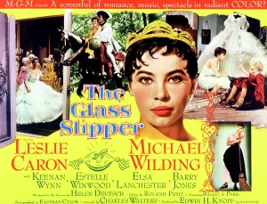 Crown Prints: THE GLASS SLIPPER, Leslie Caron (with crown), 1955