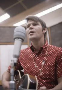 Singing Prints: Glen Campbell during the recording of his Duets album at Capitol Studios