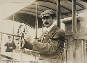 Flyers Prints: Glenn Curtiss at the Grande Semaine dAviation meeting at Reims, France, August 1909