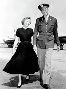 Allyson Prints: THE GLENN MILLER STORY, from left, June Allyson, James Stewart, 1954