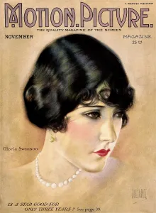 Gloria Prints: Gloria Swanson, on the cover of Motion Picture Magazine, November 1923