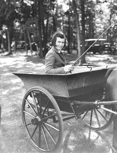 Rich Prints: Gloria Vanderbilt at a horse show in Long Island