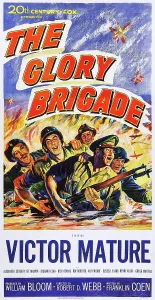 Mature Prints: THE GLORY BRIGADE, US poster, Victor Mature (second from left)