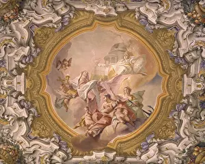 Ceiling Prints: Glory of Religion and Faith, Hope and Charity