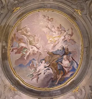 Habit Prints: Glory of Saint Anthony, by Carlo Innocenzo known as Carlone or Carloni