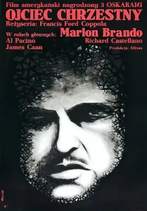 Films By Francis Ford Coppola Prints: THE GODFATHER (aka OJCIEC CHRZESTNY), Marlon Brando on Polish poster art, 1972