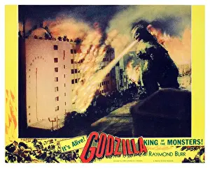 Dgcd Prints: GODZILLA, KING OF THE MONSTERS!, lobbycard, 1956