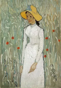 Dutchman Prints: GOGH, Vincent van (1853-1890). Girl in white