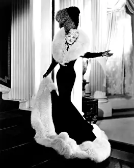 Feathered Hat Prints: GOIN TO TOWN, Mae West (in a gown by Travis Banton), 1935