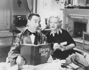 Hugh Prints: GOLD DIGGERS OF 1935, from left: Hugh Herbert, Glenda Farrell, 1935