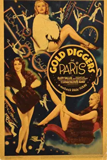 Images Dated 25th August 2016: GOLD DIGGERS IN PARIS, poster art, 1938