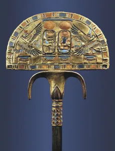 Wadi Biban El Muluk Prints: Gold fan. 1333 BC. Originally it was crowned with ostrich feathers