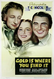 Brent Prints: GOLD IS WHERE YOU FIND IT, US poster art