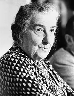 70 79 Years Old Prints: Golda Meir, former Israeli Prime Minister attending World Conference on Soviet Jewry