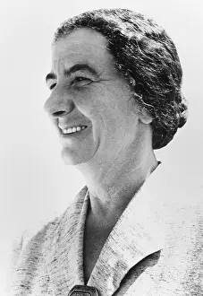 Zionism Prints: Golda Meyerson (Meir) was Israeli Minister of labor from 1949 to 1956
