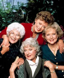 1980s Tv Prints: THE GOLDEN GIRLS, Estelle Getty, Bea Arthur, Rue McClanahan, Betty White, 1985 - 1992