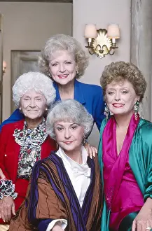 1980s Tv Prints: THE GOLDEN GIRLS, from left, Estelle Getty