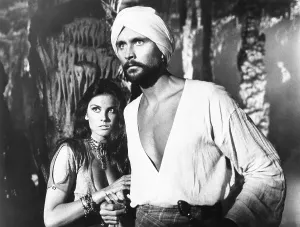 Caroline Prints: THE GOLDEN VOYAGE OF SINBAD, from left: Caroline Munro, John Phillip Law, 1973
