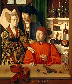 Virtuosity Prints: A GOLDSMITH IN HIS SHOP, by Petrus Christus