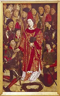 1460s Prints: GONALVES, Nuno (1411-1471). Altarpiece of Saint Vincent