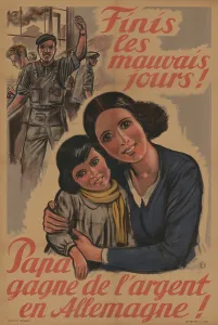 Fathers Prints: Gone are the bad old days! Dad earns money in Germany, reads this posted in English