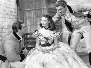 Reeves Prints: GONE WITH THE WIND, from left: Fred Crane, Vivien Leigh, George Reeves, 1939