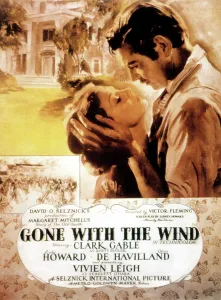 Leigh Prints: GONE WITH THE WIND, (poster art), Vivien Leigh, Clark Gable, 1939