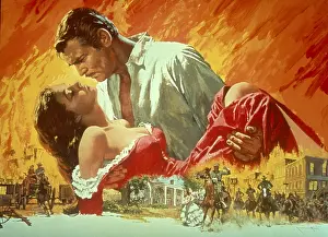 Leigh Prints: GONE WITH THE WIND, Vivien Leigh, Clark Gable, 1939
