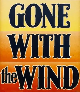 Images Dated 3rd September 2009: GONE WITH THE WIND, window card, 1939