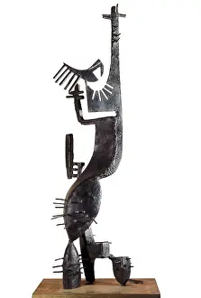 Bronze Prints: GONZALEZ, Julio (1876-1942). Cactus Man No. 1933-1940. Sculpture on bronze. FRANCE. Paris