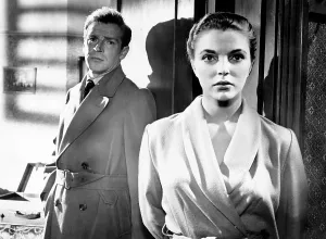 Images Dated 3rd February 2014: THE GOOD DIE YOUNG, from left, Richard Basehart, Joan Collins, 1954