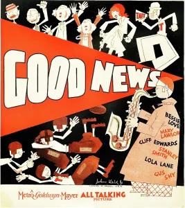 Saxophone Prints: GOOD NEWS, US poster art by John Held Jr. 1930