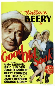 Merkel Prints: THE GOOD OLD SOAK, l-r: Wallace Beery, Una Merkel, Wallace Beery on window card, 1937